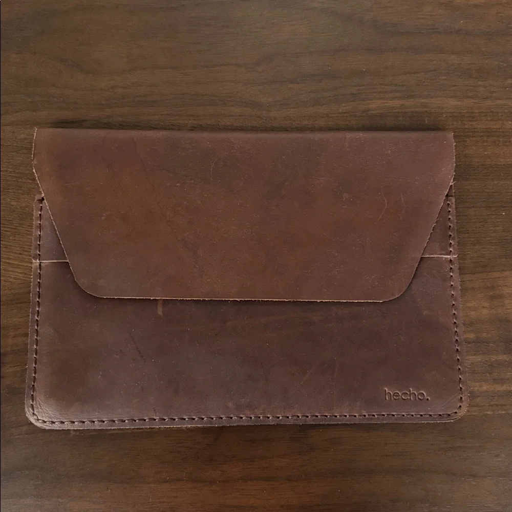 FULL GRAIN LEATHER Portfolio hecho. Fernando Artisan Case Cover Sleeve Envelope